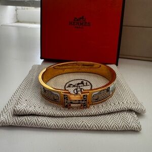 Hermes Leopard H bracelet